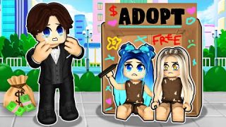 Adopted by a RICH FAMILY in Roblox!